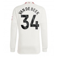 Camiseta Manchester United Donny van de Beek #34 Tercera Equipación 2023-24 manga larga